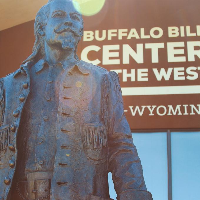 Statue of Buffalo Bill at the Buffalo Bill Center of the West in Cody, Wyoming