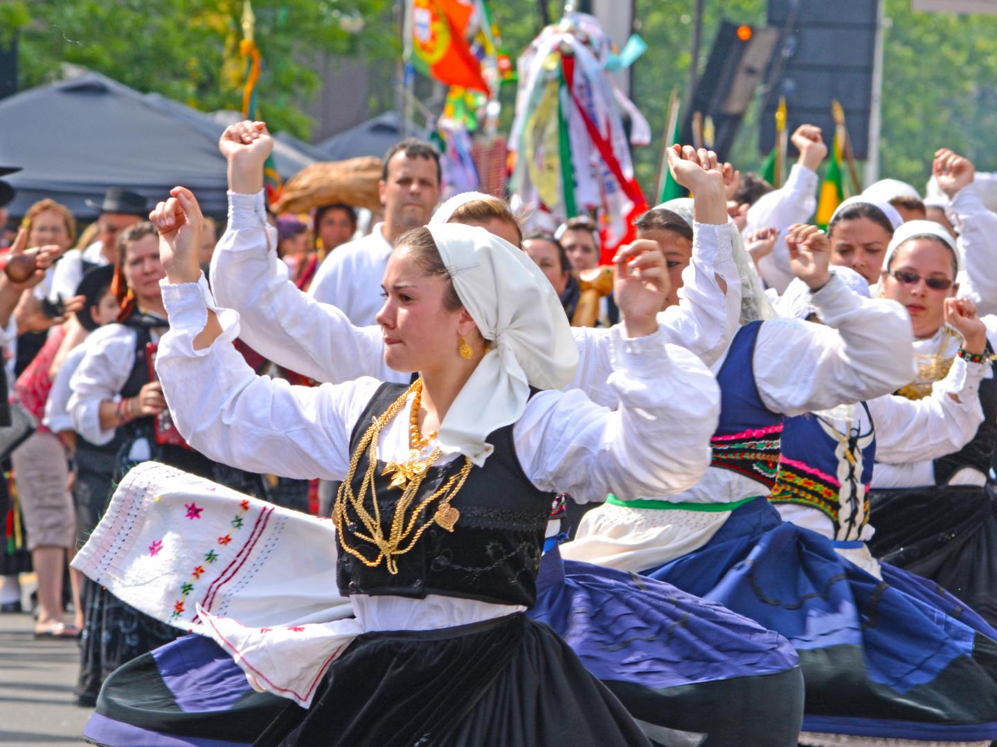 葡萄牙日活力十足的遊行