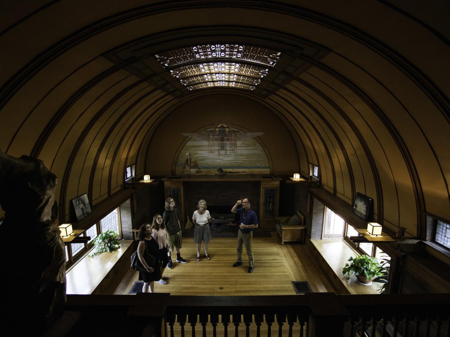 弗蘭克‧勞埃德‧賴特故居與工作室內部