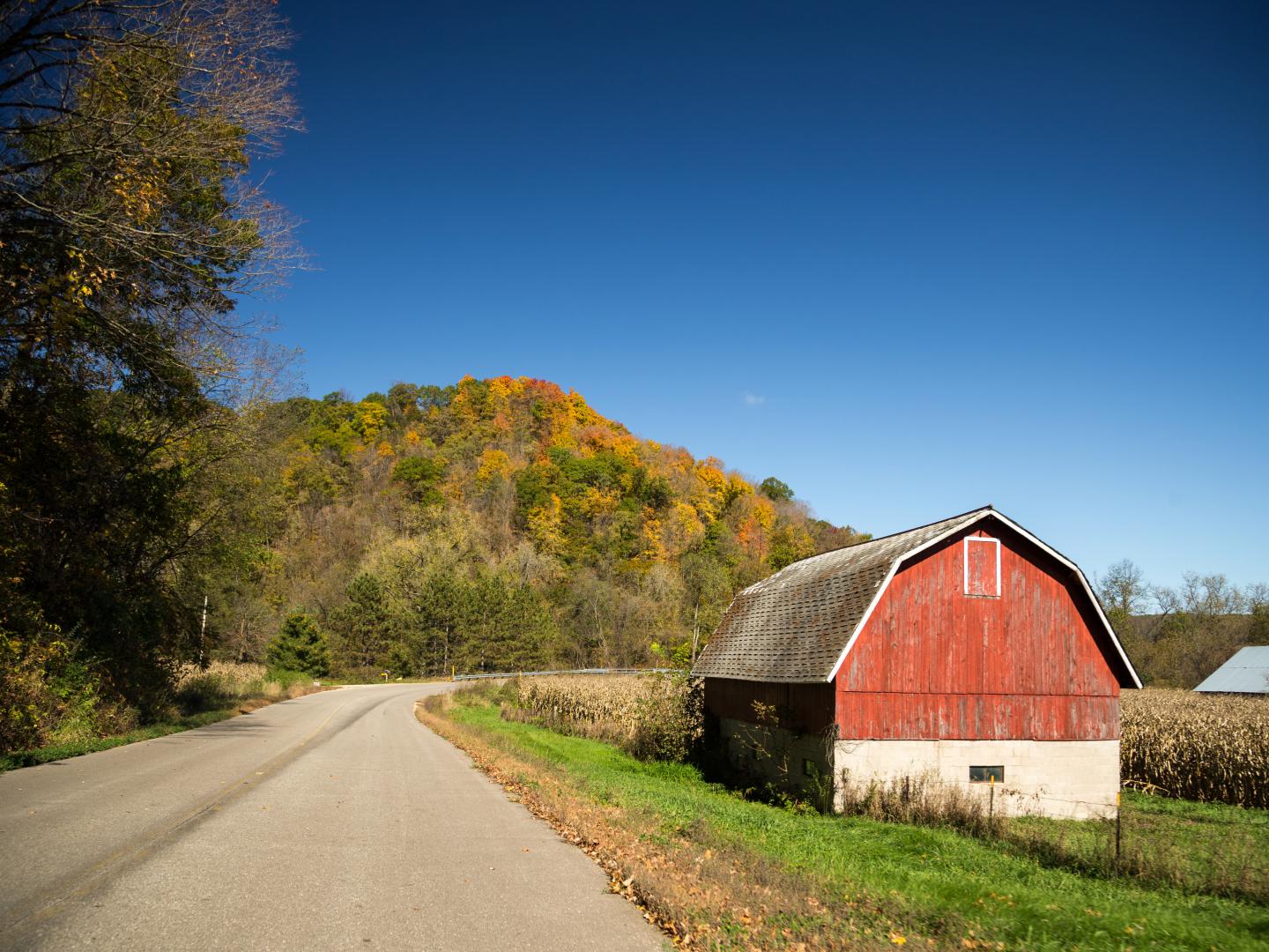 威斯康辛州大河公路沿途的田園景緻
