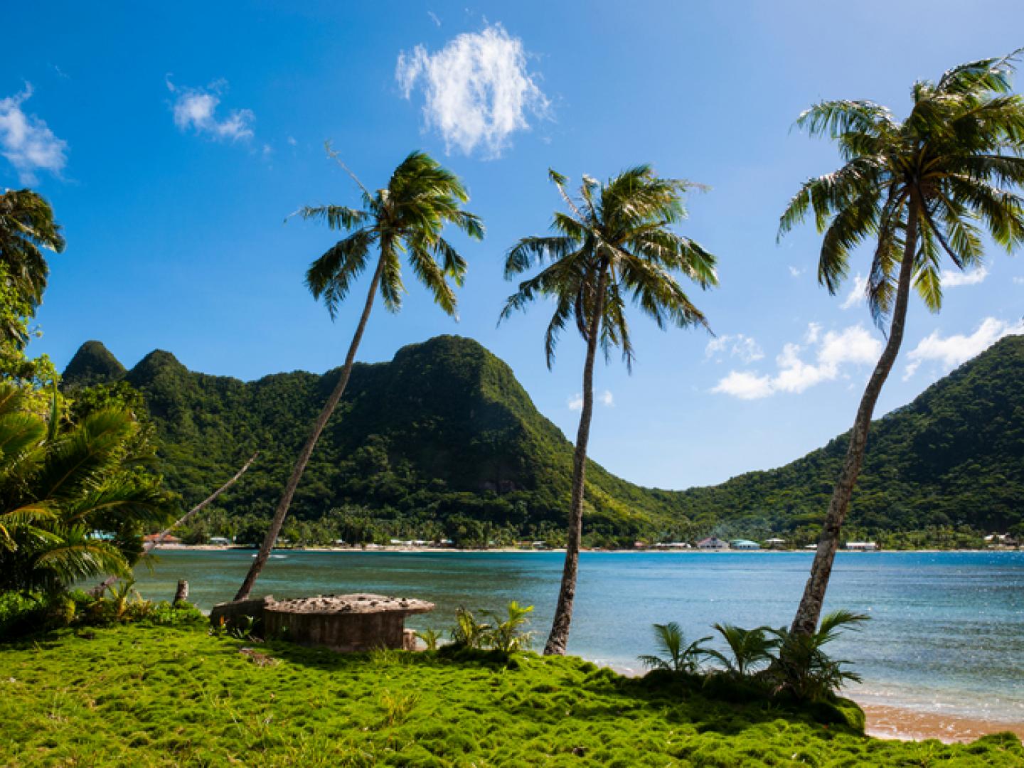 One of the bays of Tutuila Island, American Samoa