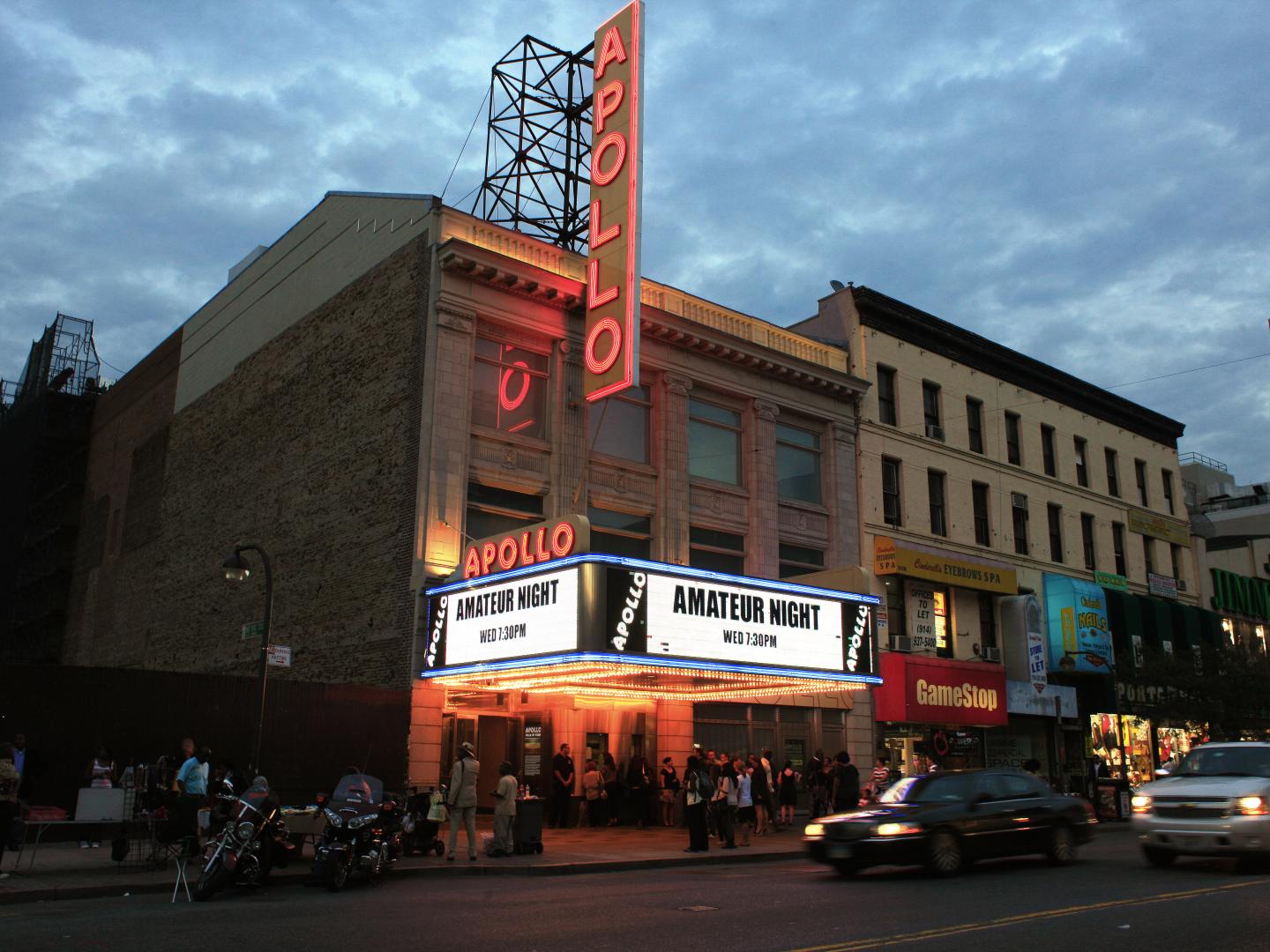 Outside the Apollo Theater in New York City