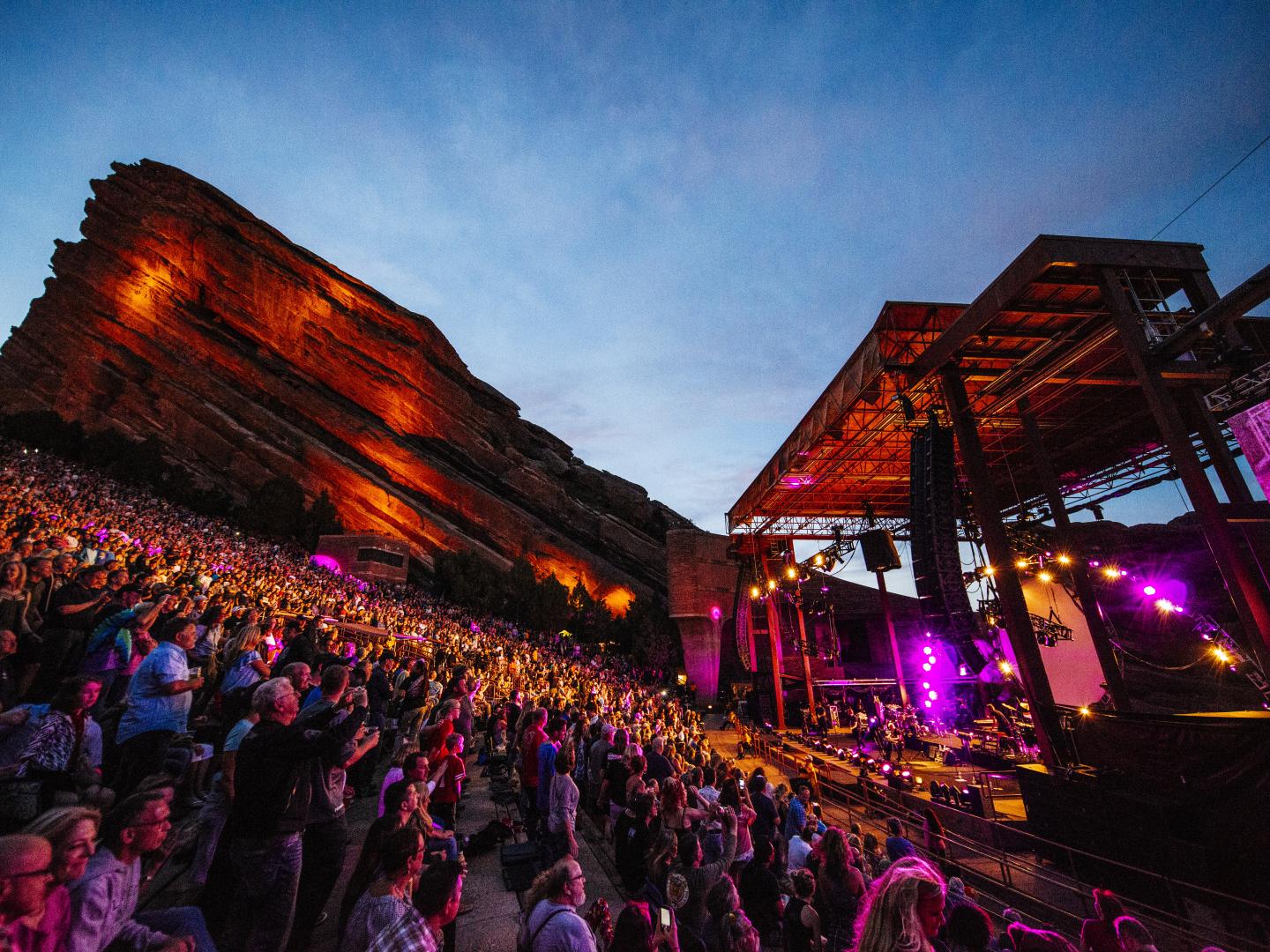 Catching a show at Red Rocks Amphitheatre near Denver, Colorado