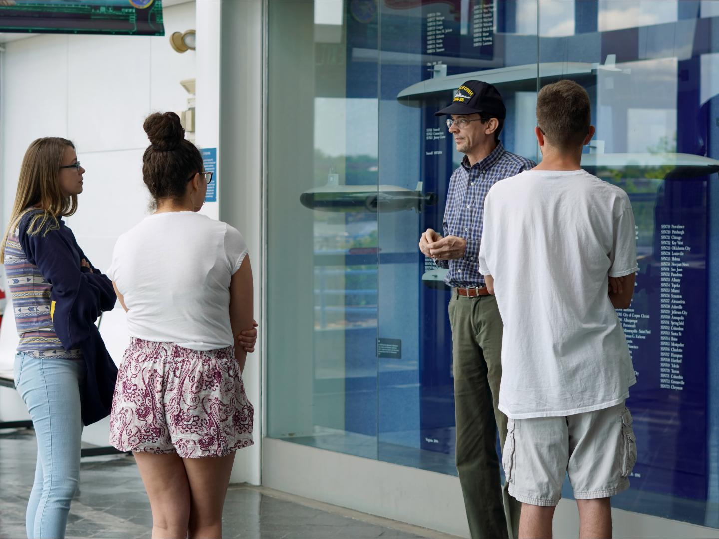 Browsing the U.S. Navy Submarine Force Library and Museum in Groton, Connecticut