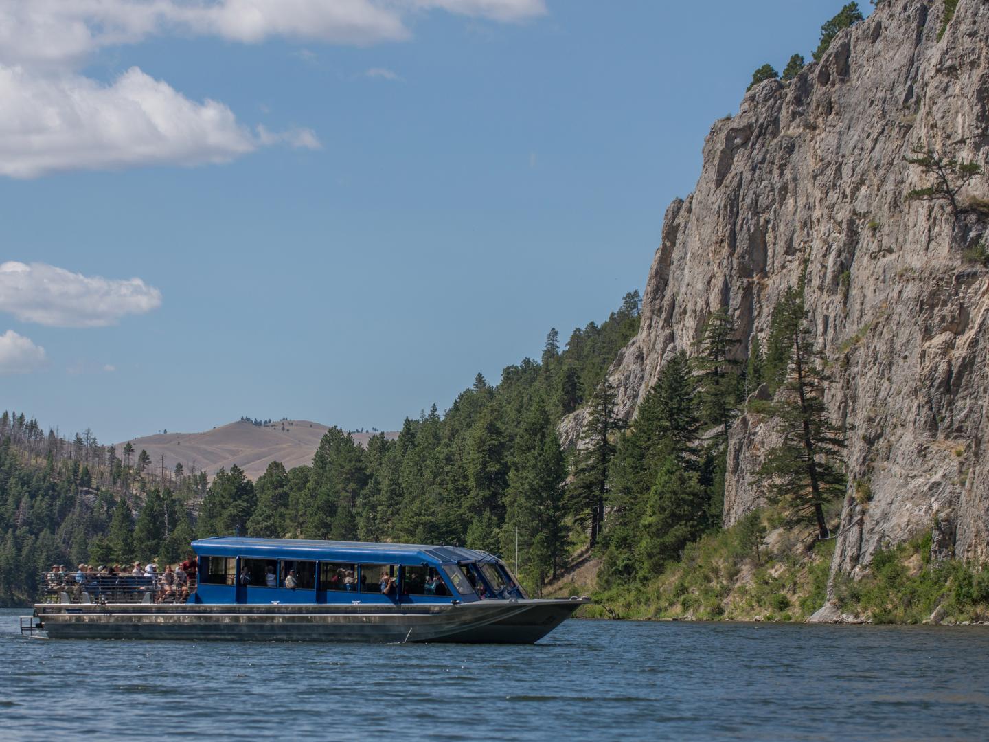 Boat tour of Gates of the Mountains in Montana