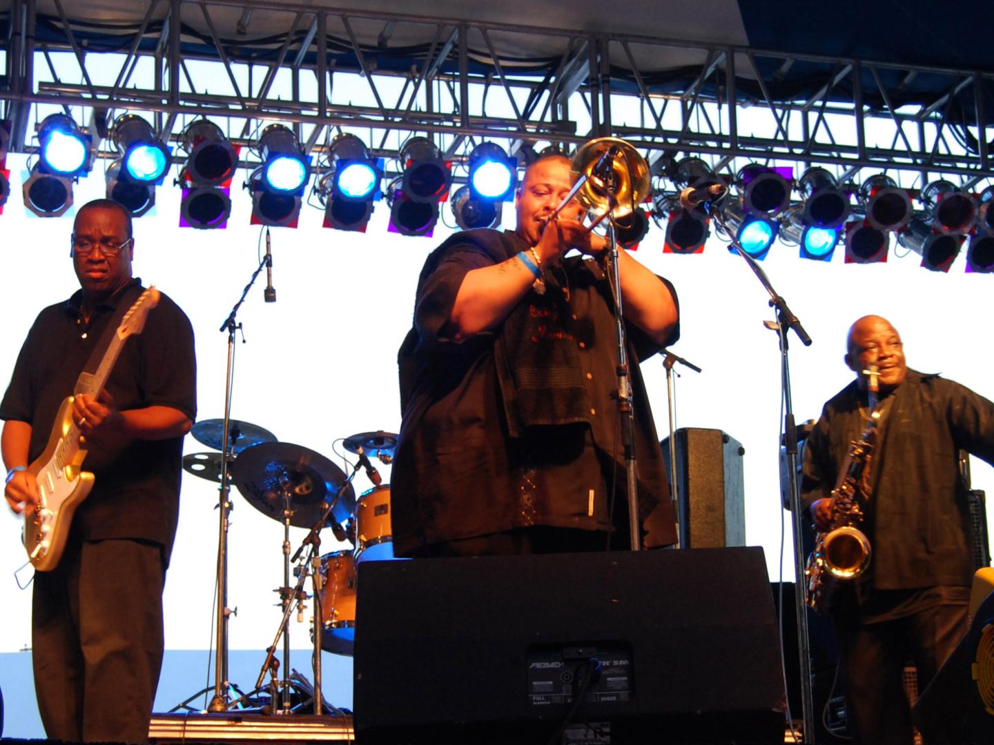 Performers at the W.C. Handy Blues & Barbecue Festival in Henderson, Kentucky