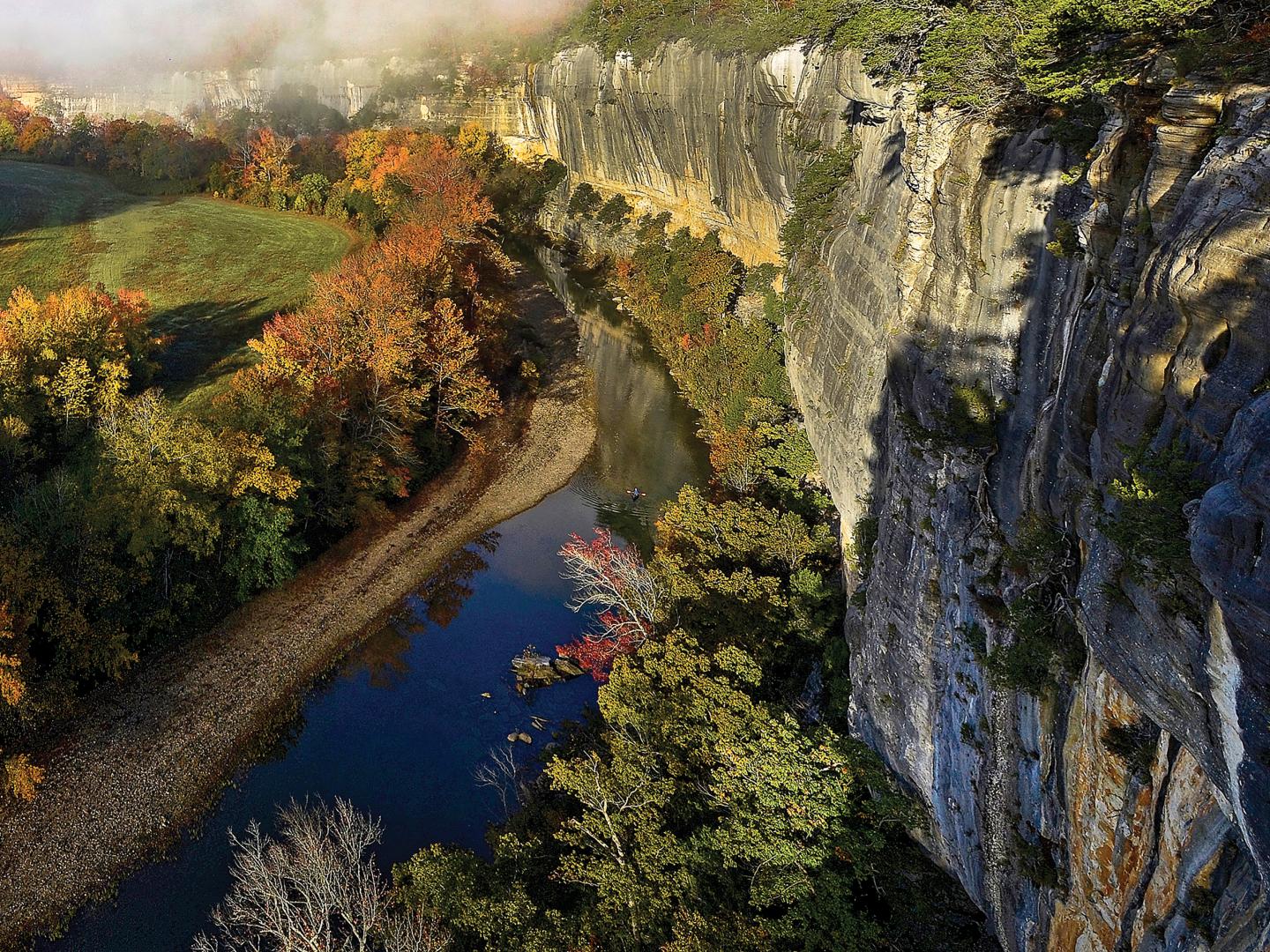 Canoeing on the Buffalo National River in Arkansas Canoeing on the Buffalo National River in Arkansas