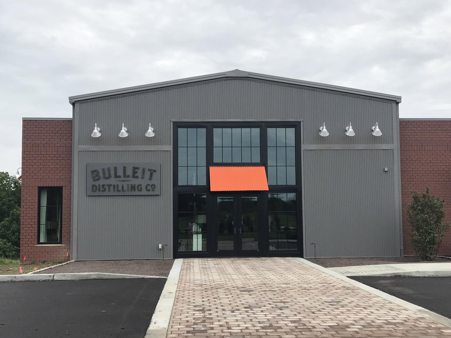 Exterior of the Bulleit Distilling Co. Visitor Experience building in Shelbyville, Kentucky Exterior of the Bulleit Distilling Co. Visitor Experience building in Shelbyville, Kentucky