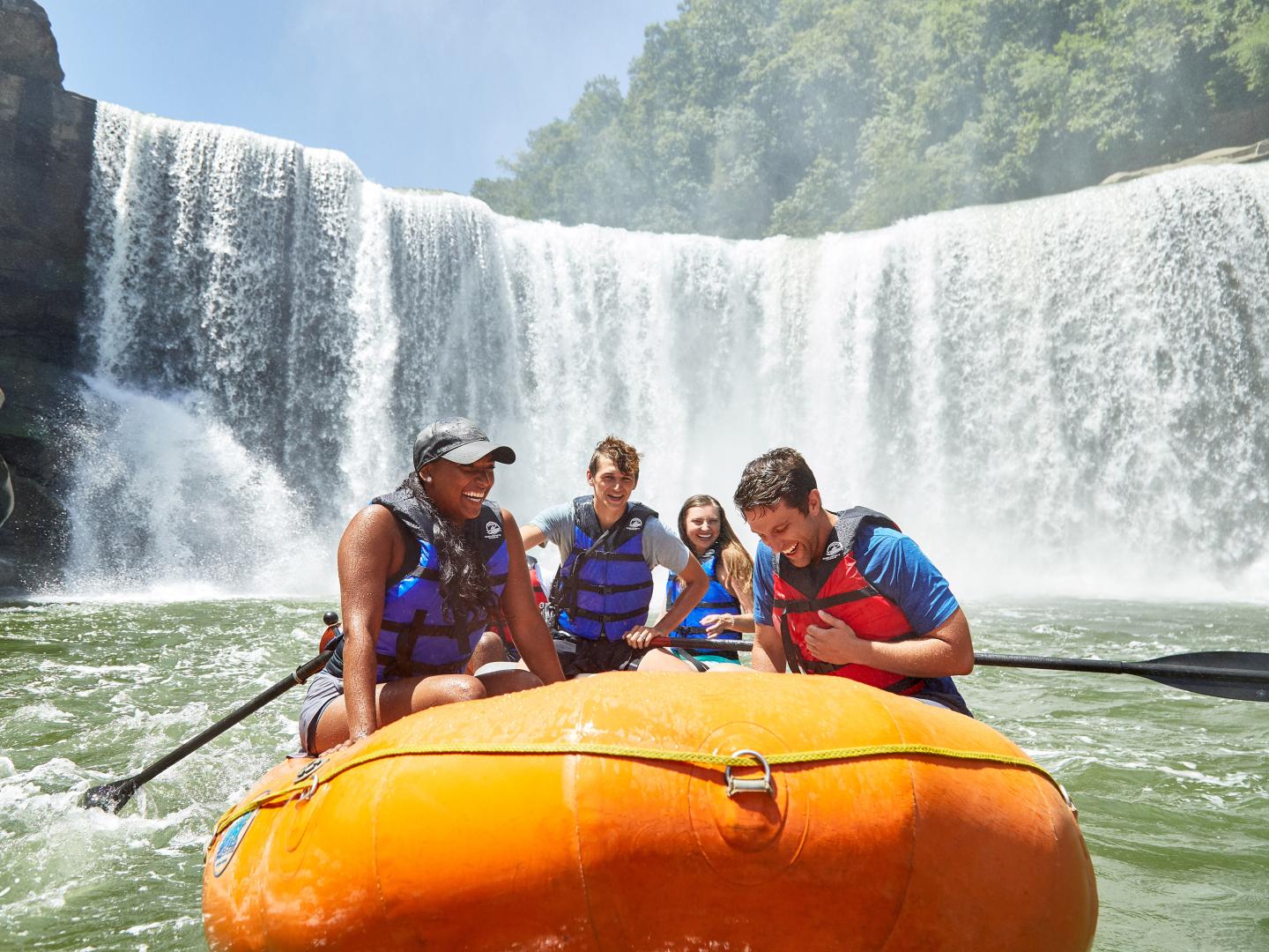 Rafting at Cumberland Falls State Resort Park in Kentucky