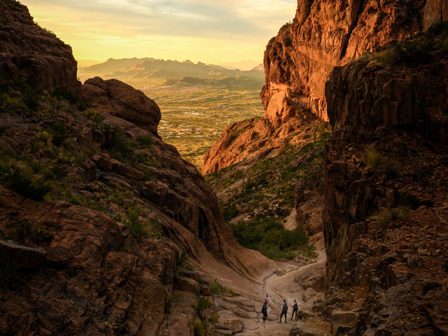 Canyon views at Lost Dutchman State Park in Arizona Canyon views at Lost Dutchman State Park in Arizona
