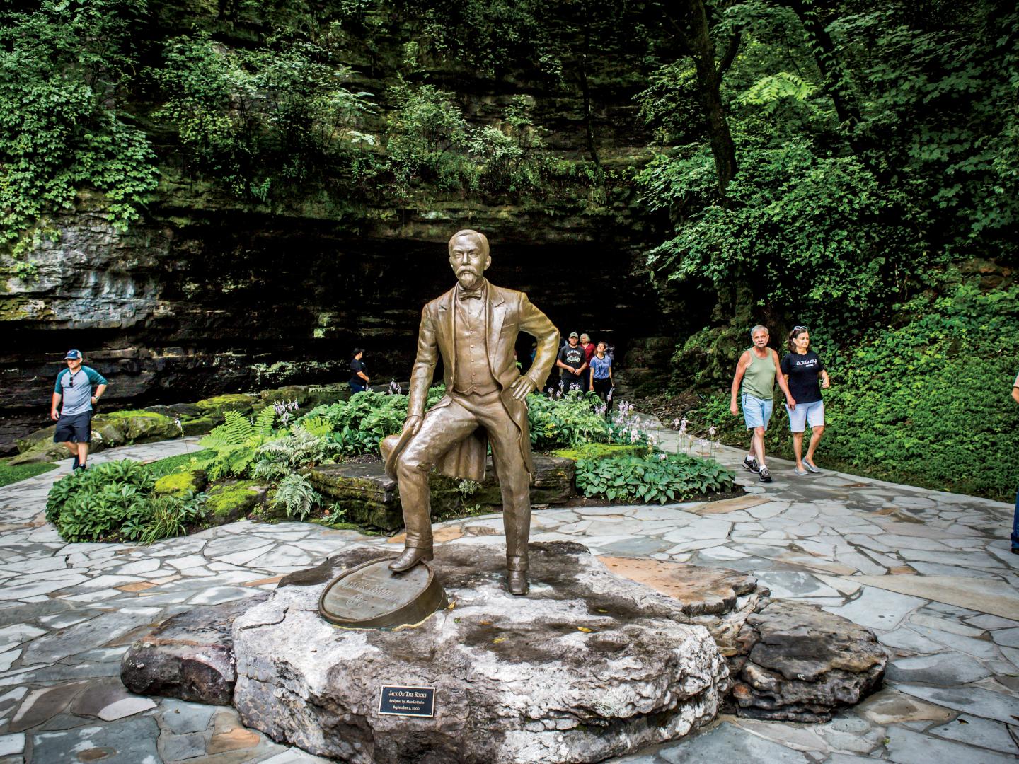 A statue of Jack Daniel at Jack Daniel's Distillery in Lynchburg, Tennessee