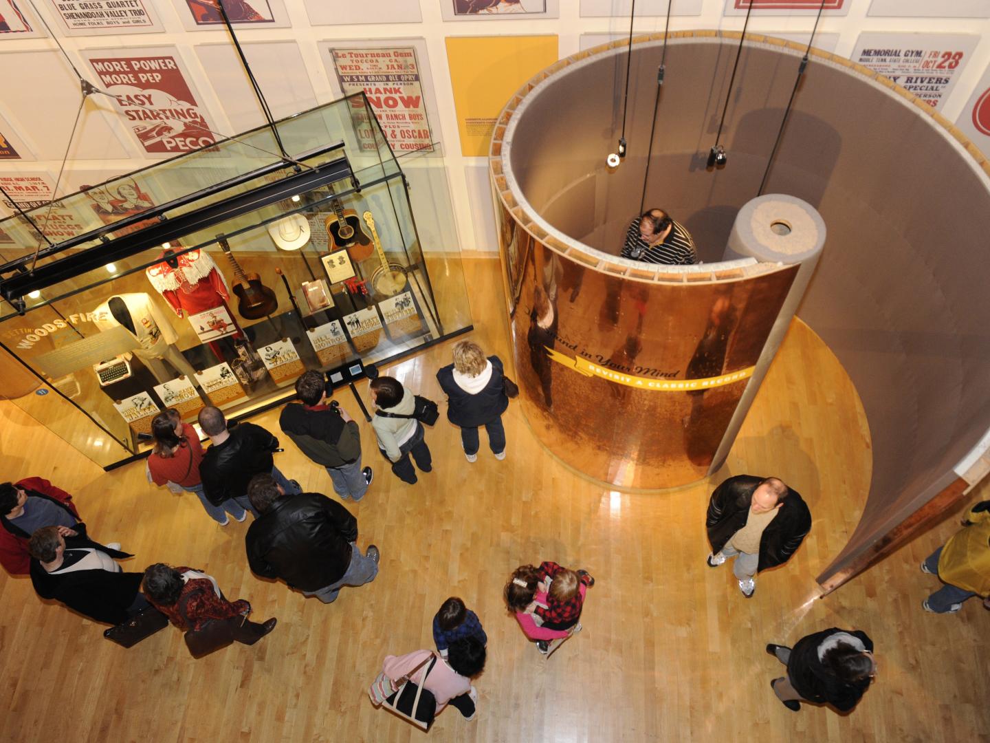 Viewing memorabilia at the Country Music Hall of Fame and Museum in Nashville, Tennessee