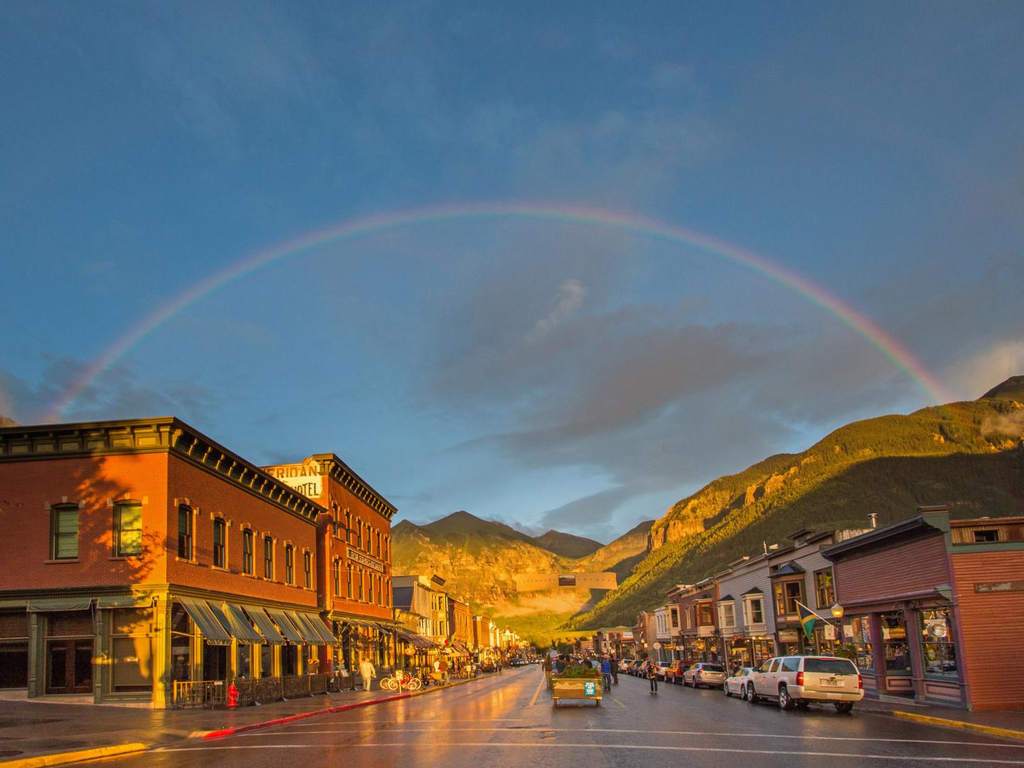 The Telluride Historic District in Telluride, Colorado