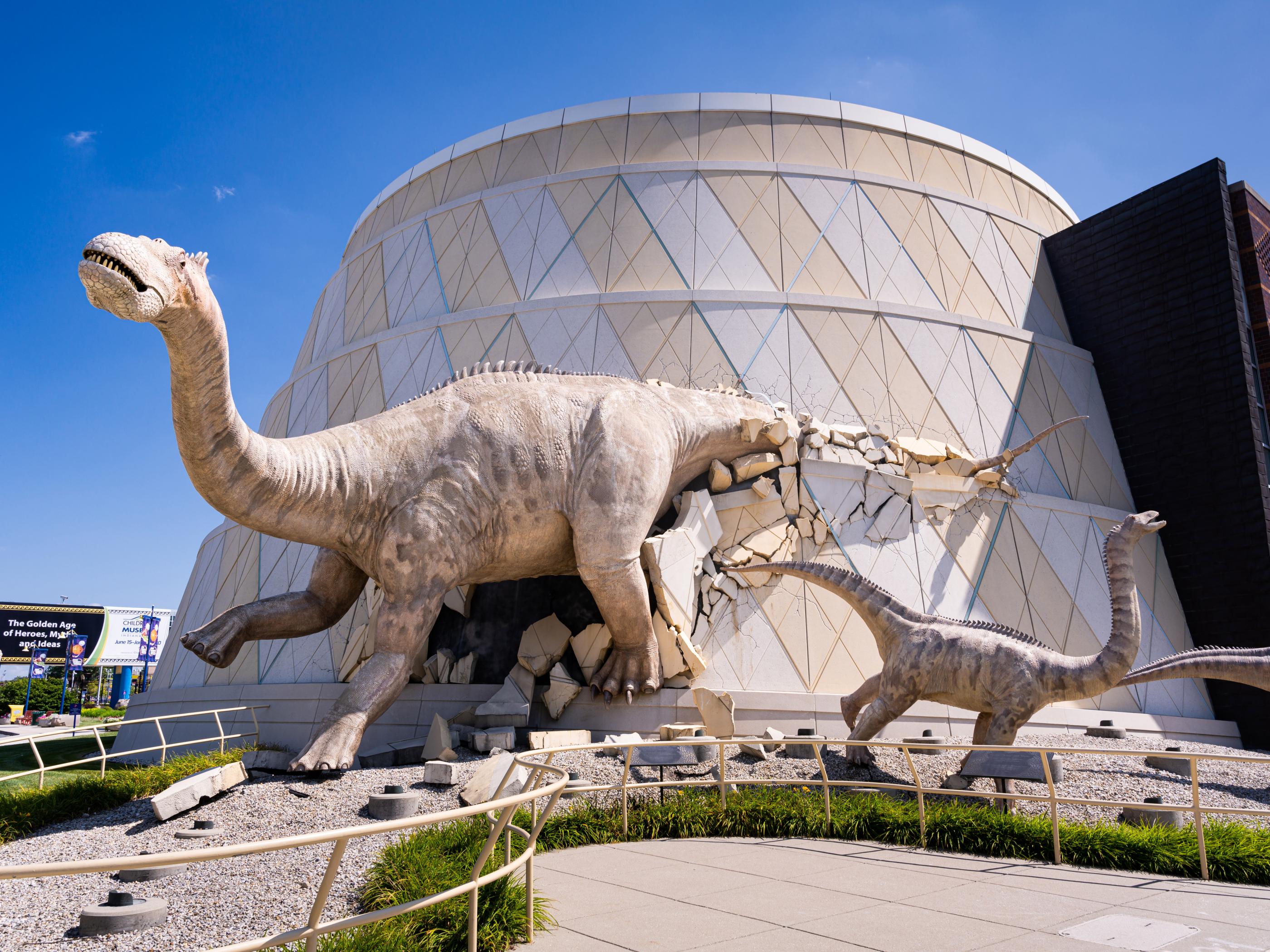 The fun exterior of the Children’s Museum of Indiana in Indianapolis The fun exterior of the Children’s Museum of Indiana in Indianapolis