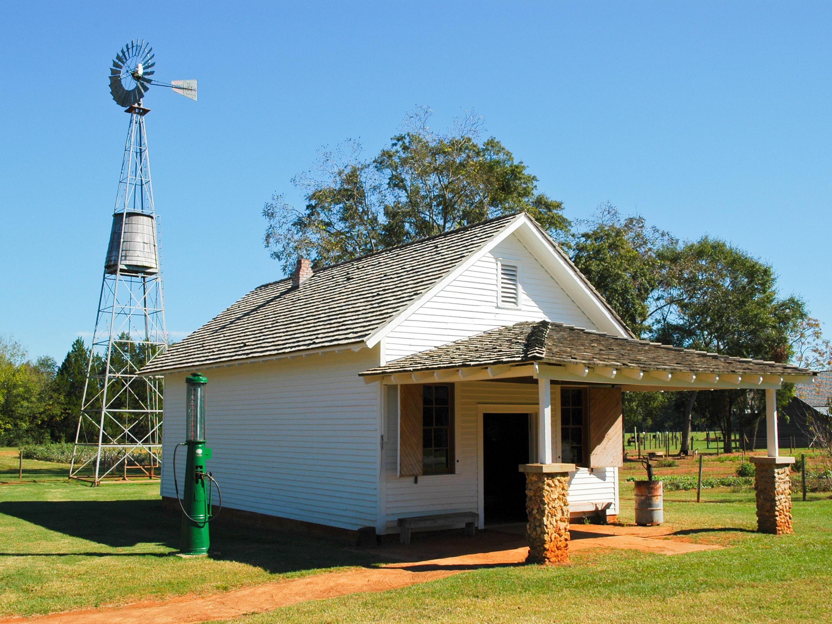 Historic building at Jimmy Carter National Historic Site in Plains, Georgia Historic building at Jimmy Carter National Historic Site in Plains, Georgia