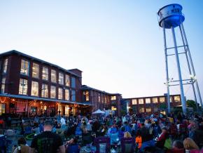 Enjoying live music and a festive atmosphere at Lowe Mill ARTS & Entertainment