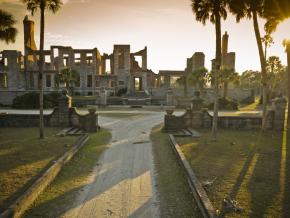 Ruins of the 1884 Dungeness mansion on Cumberland Island 