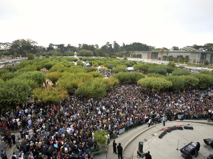 加州舊金山金門公園舉辦的戶外音樂祭