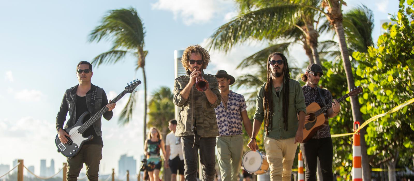 The band Xperimento in Miami, Florida