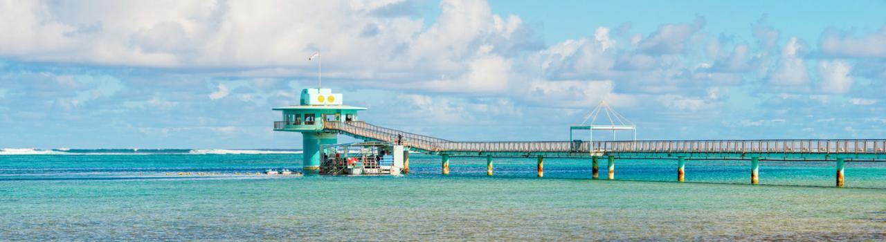 延伸出皮提灣的魚眼海灣公園長堤 延伸出皮提灣的魚眼海灣公園長堤