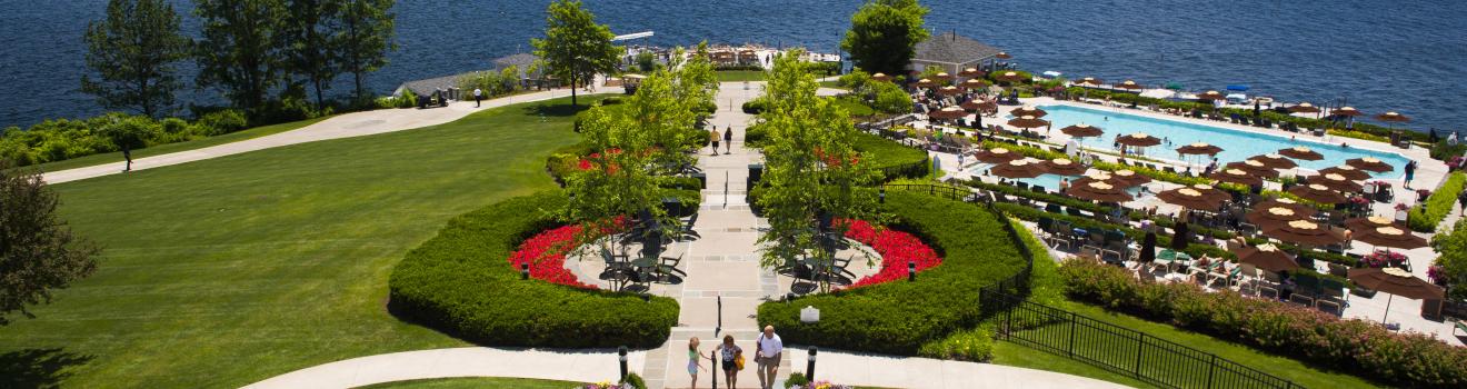 沙加莫度假村的美麗景色