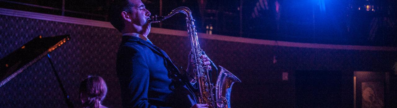 A jazz band playing at Nocturne Jazz and Supper Club in Denver, Colorado