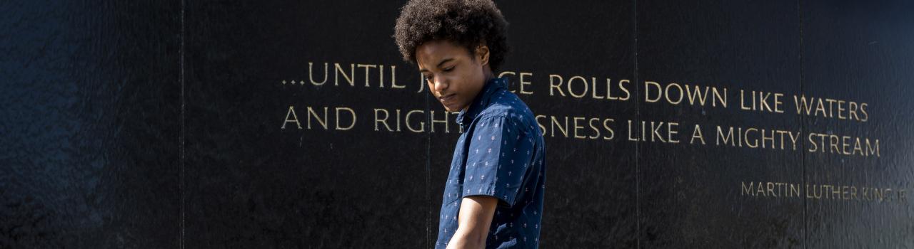 Viewing the Civil Rights Memorial in Montgomery, Alabama Viewing the Civil Rights Memorial in Montgomery, Alabama