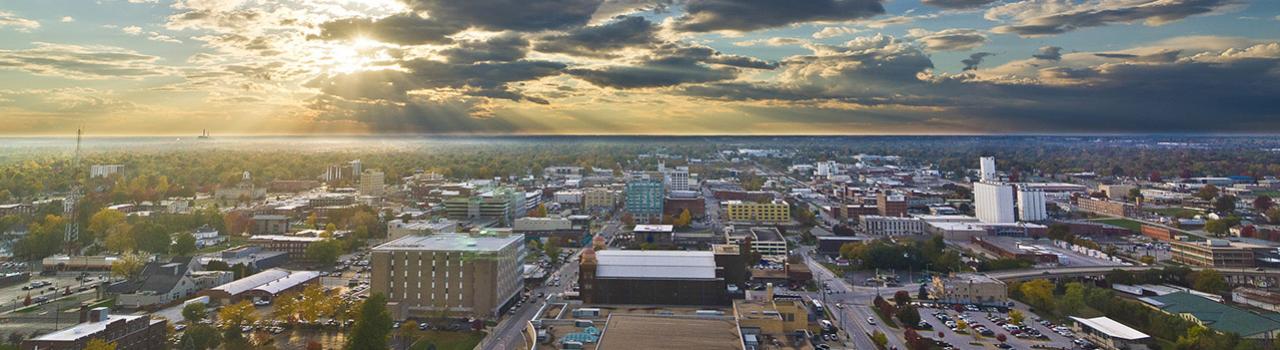 Bird's-eye view of Springfield, Missouri Bird's-eye view of Springfield, Missouri