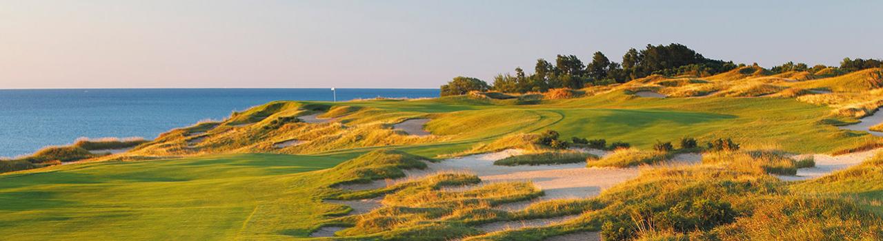 一覽 2020 年萊德盃主辦場地呼嘯峽球場的地貌。 一覽 2020 年萊德盃主辦場地呼嘯峽球場的地貌。