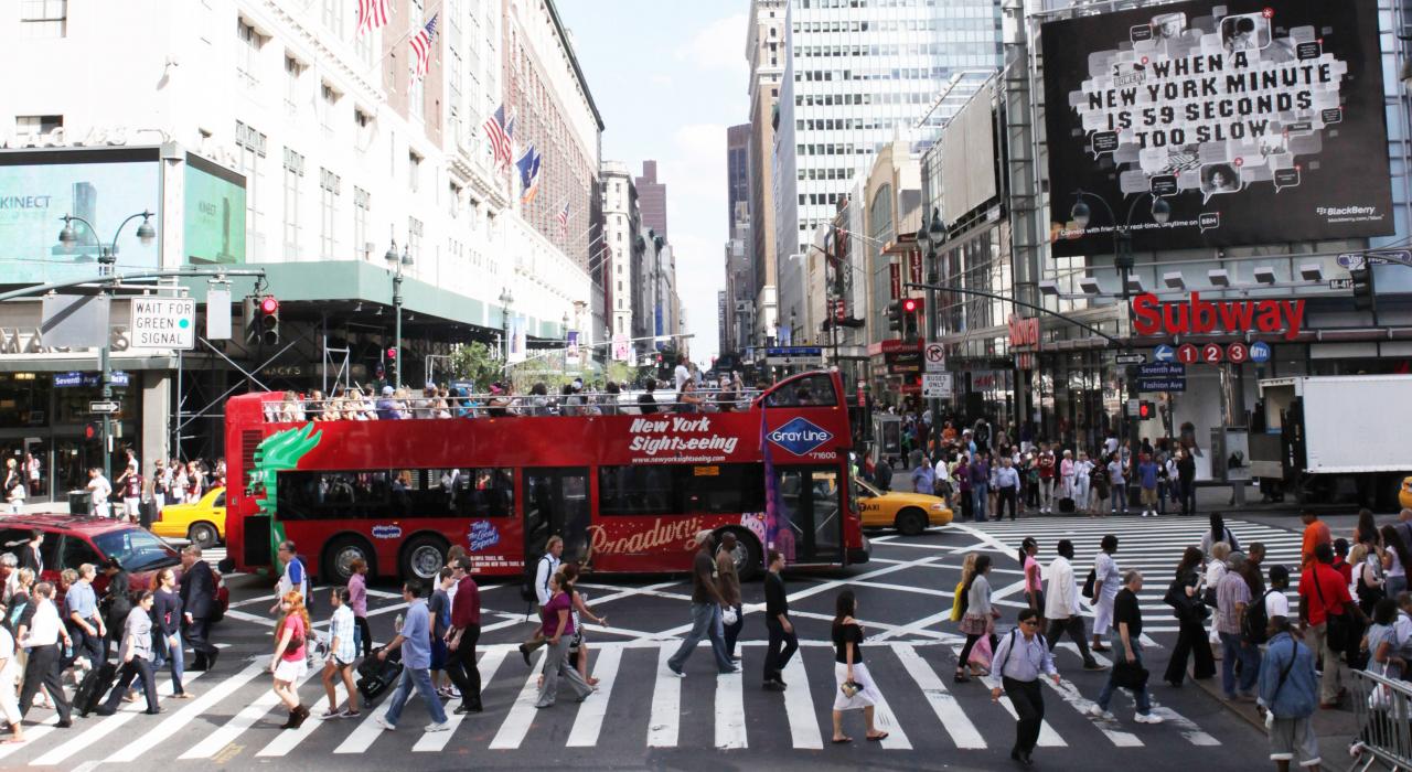 紐約市的觀光巴士