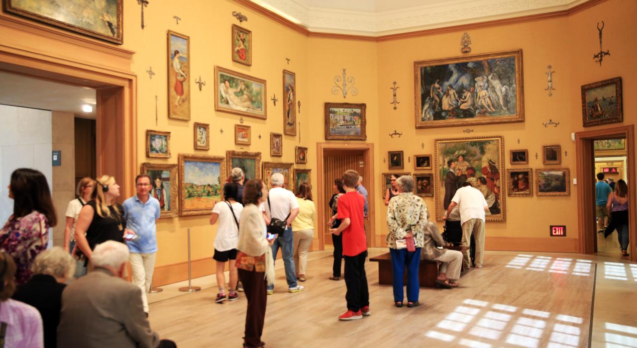 At the Barnes Foundation in Philadelphia, Pennsylvania, 3,000 masterpieces and lovely gardens