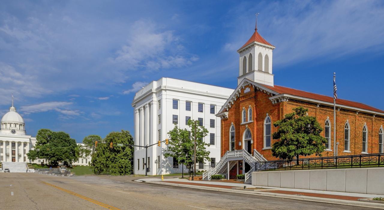 阿拉巴馬州蒙哥馬利市的德克斯特大道金博士紀念浸信會教堂