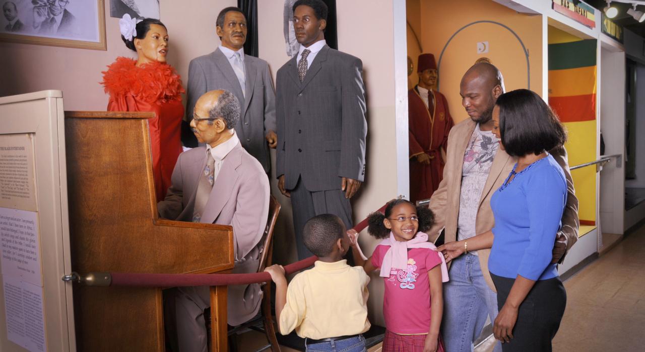 造訪以研究及保存非裔美國人歷史為任務的國家著名黑人蠟像館