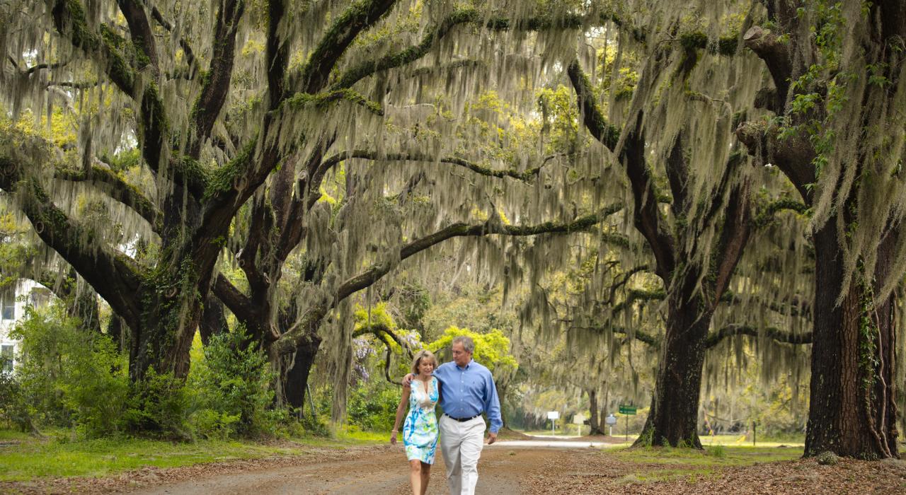 前往喬治亞州聖西蒙斯島，沿著橡木小徑悠閒漫步