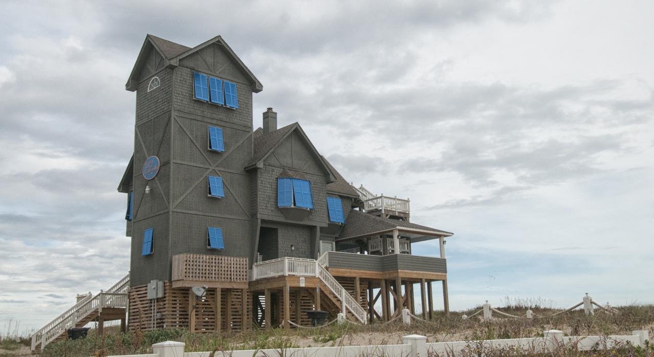 羅丹薩旅館位於北卡羅萊納州的外灘群島，曾是愛情片《羅丹薩的夜晚》的拍攝場景