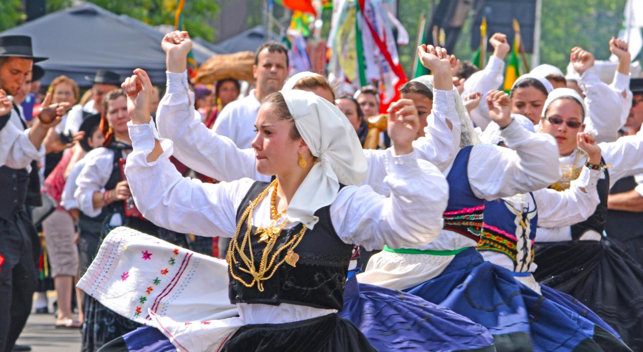 葡萄牙日慶祝活動的舞者