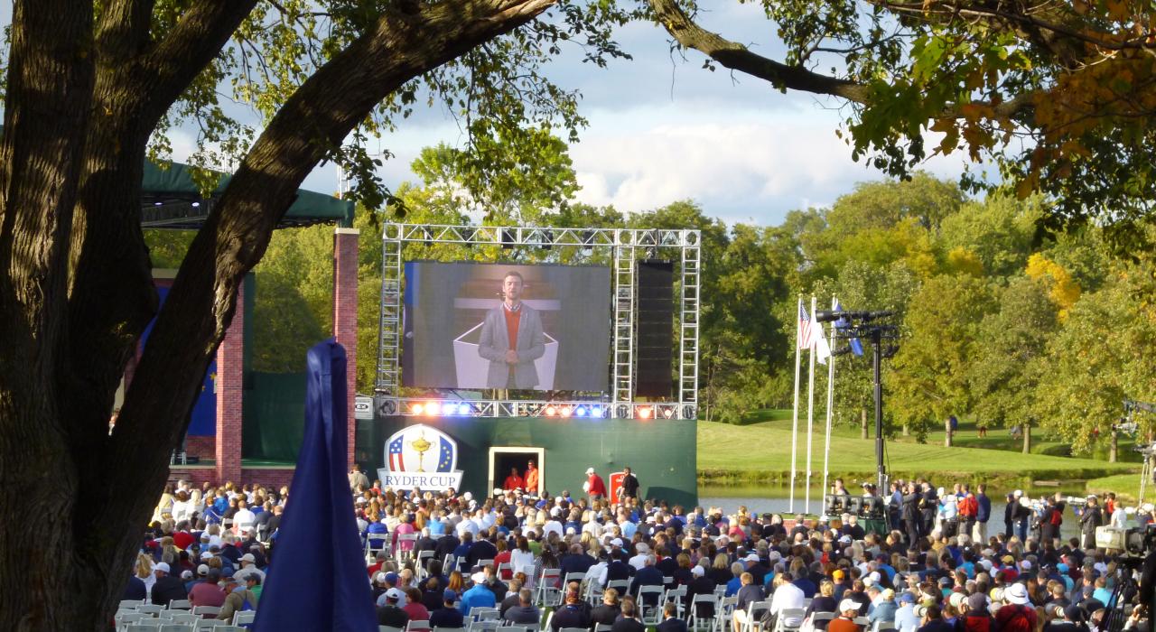 梅迪納鄉村俱樂部 2012 年萊德盃高爾夫球大賽一景