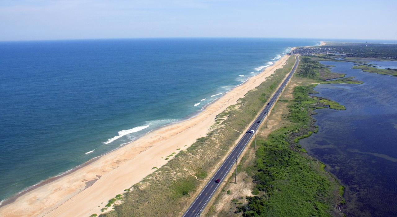 Helicopter tour over the Outer Banks in North Carolina Helicopter tour over the Outer Banks in North Carolina