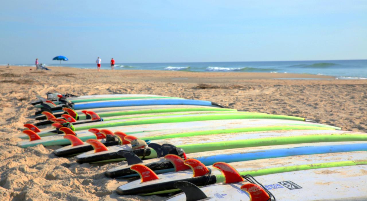 Surfing on the Outer Banks in North Carolina Surfing on the Outer Banks in North Carolina