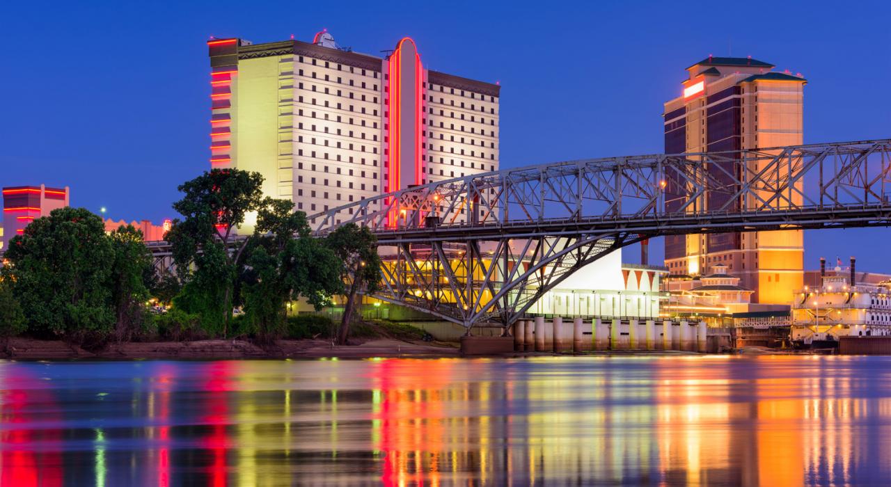 路易斯安那州什里夫波特紅河沿岸的大型度假村