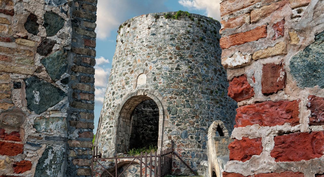 The ruins of the 18th-century Annaberg Plantation sugar mill