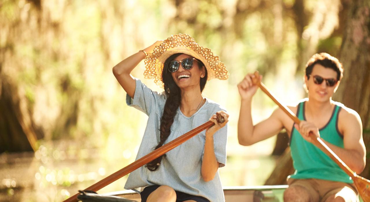 A beautiful day for a canoe ride
