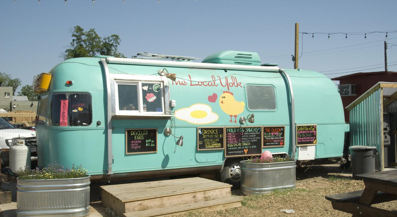 市內眾多新奇餐車的其中之一