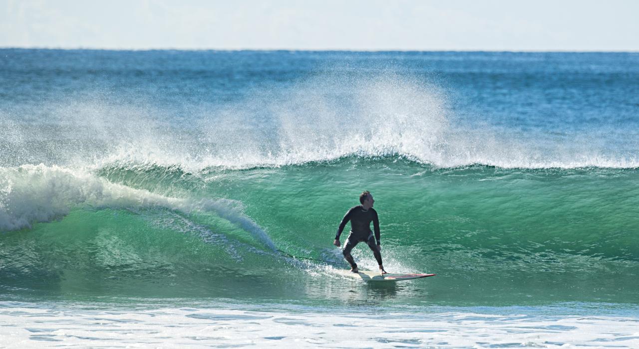 Ocean surfing on a fine day 