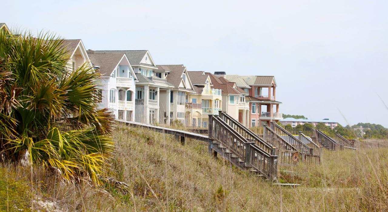 Easy beach access from oceanfront homes