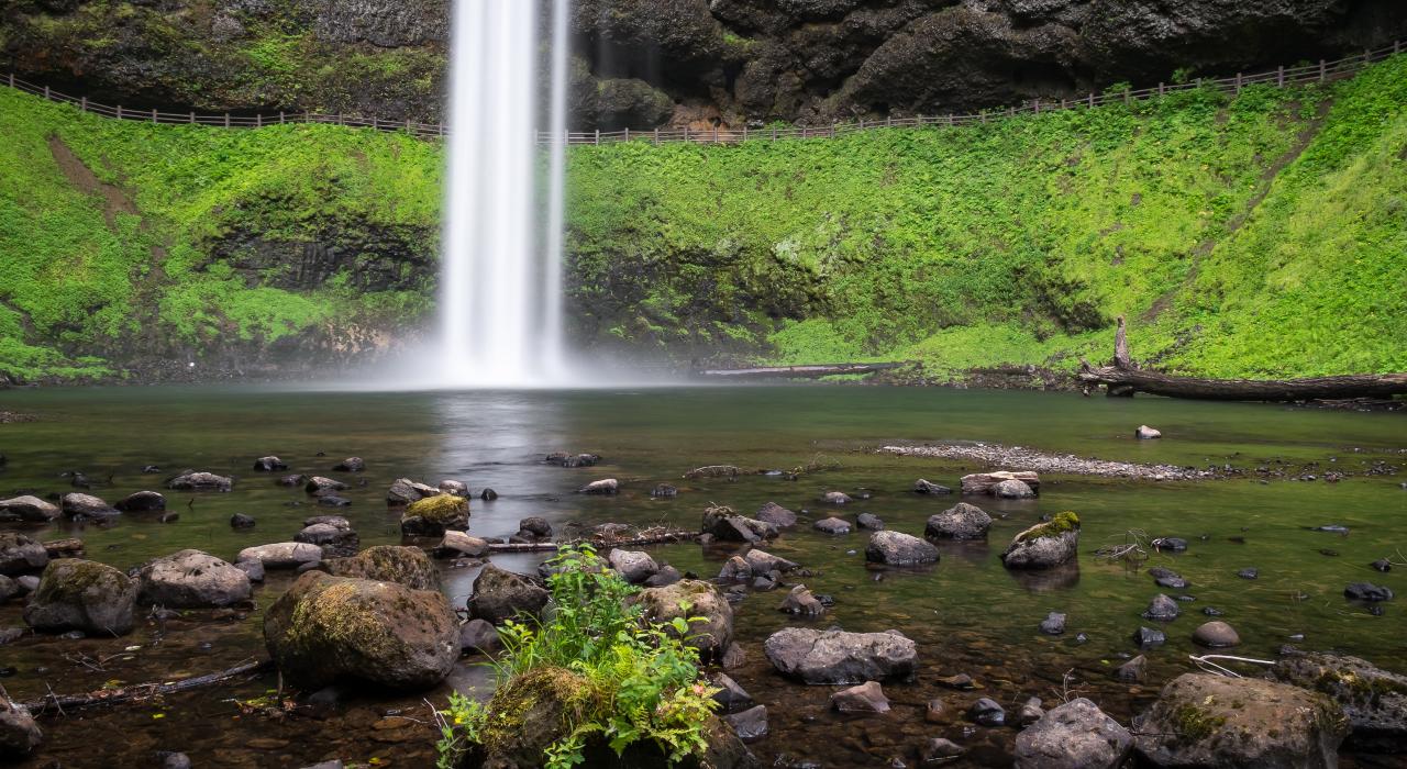 Silver Falls State Park in the foothills of the Cascade Mountains