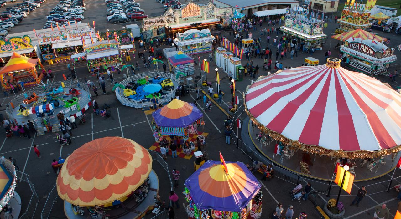 Making a colorful scene at the State Fair of Louisiana