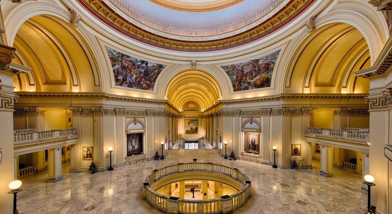奧克拉荷馬州州議會大廈的大廳