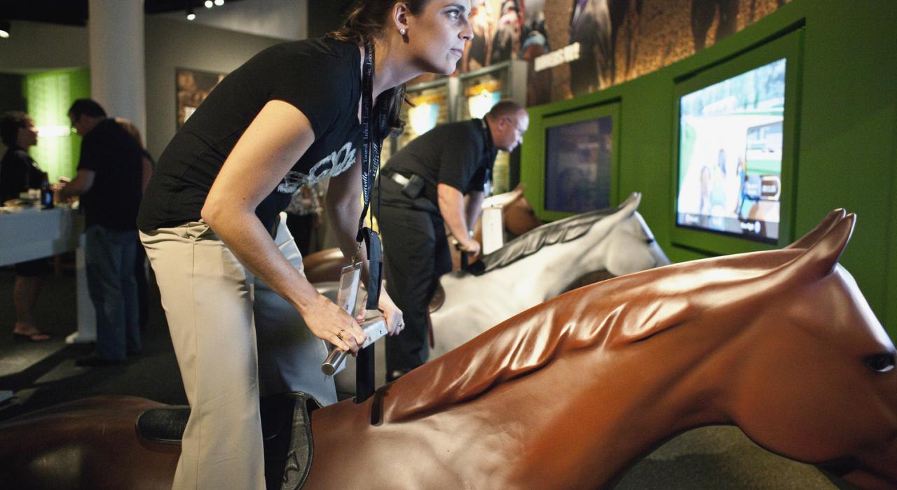 肯塔基德比博物館的互動式展品