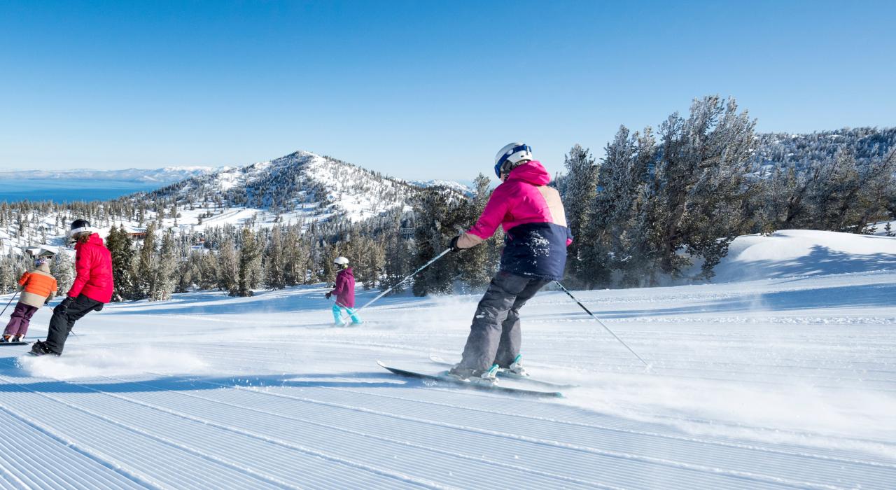 Zipping down the mountainside